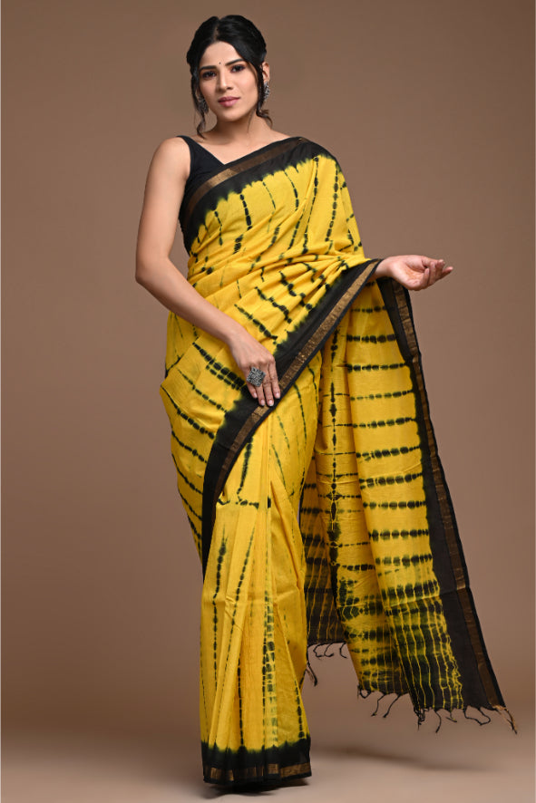 Assam Silk: Yellow Bridal Silk Sarees