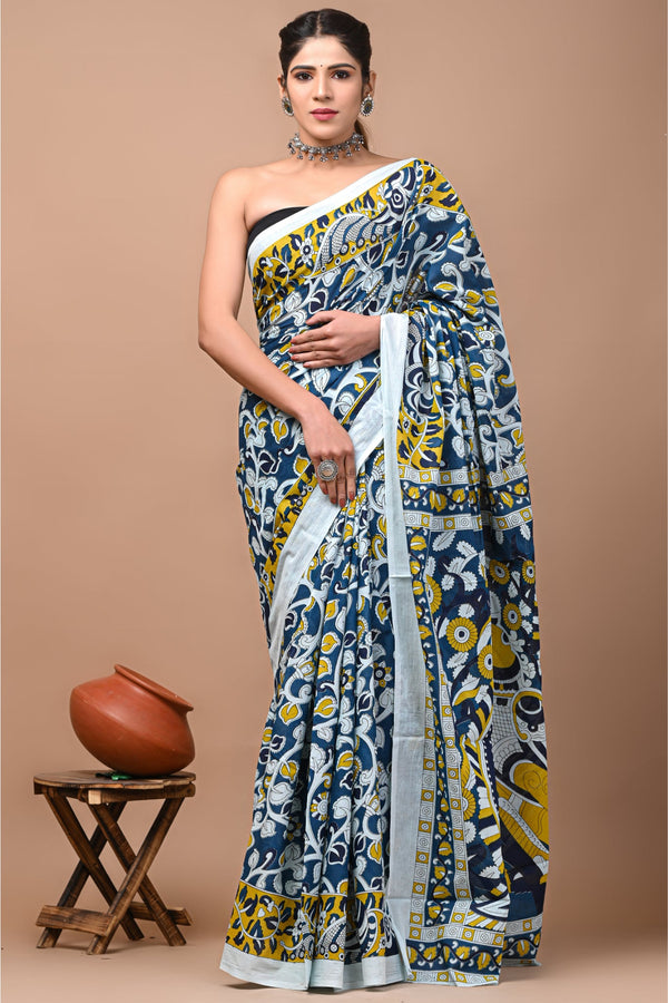 Airy Cotton Sarees with Feather-Light Drapes