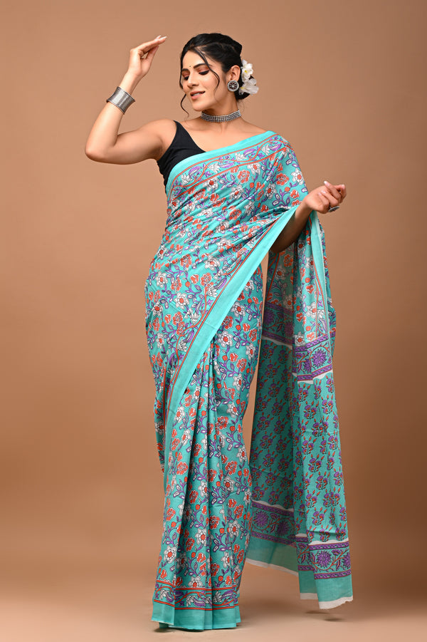 Designer Mulmul Sarees Showcasing Artistic Expression