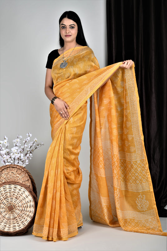 Designer's Touch: Chanderi Silk Sarees with Designer's Signature Touch