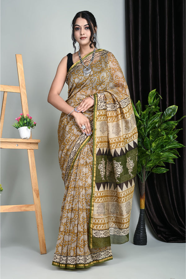 Ethnic Opulence: Chanderi Silk Sarees for Grand Occasions