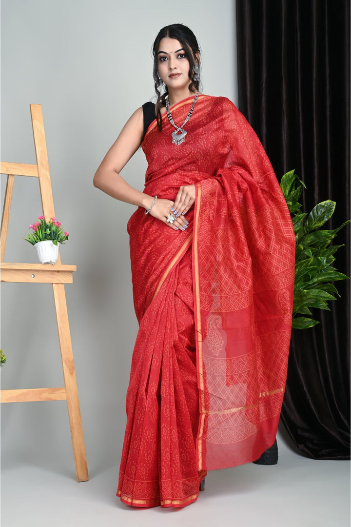 Designer's Delight: Chanderi Silk Sarees Designed to Impress