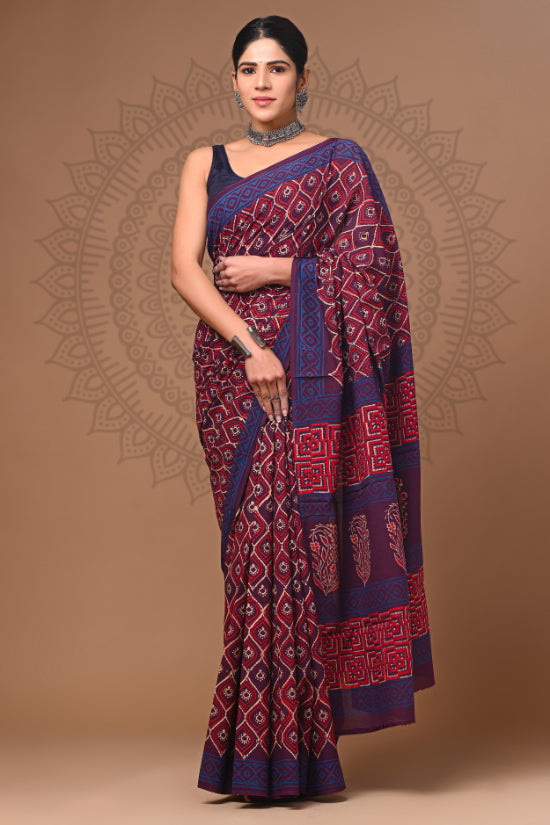 Designer Delicacy: Hand Block Cotton Sarees