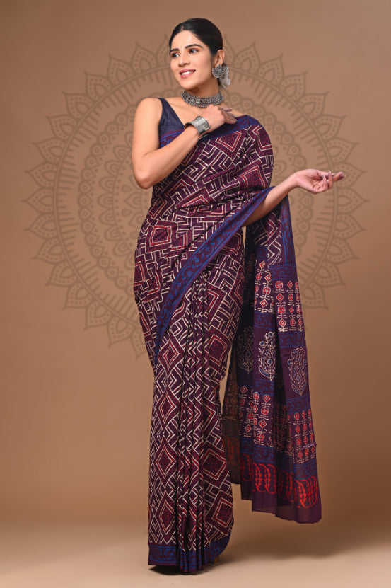 Handmade Elegance: Malmal Sarees Online