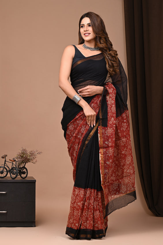 Kota Doria: Ethnic Printed Saree