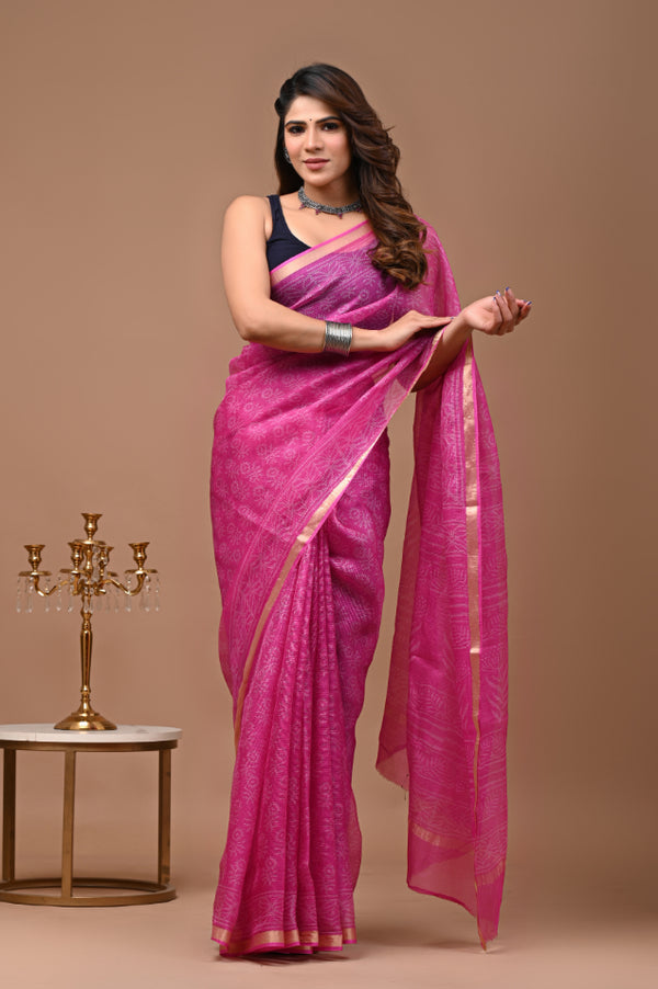 Kota Silk: Artistic Kota Silk Saree