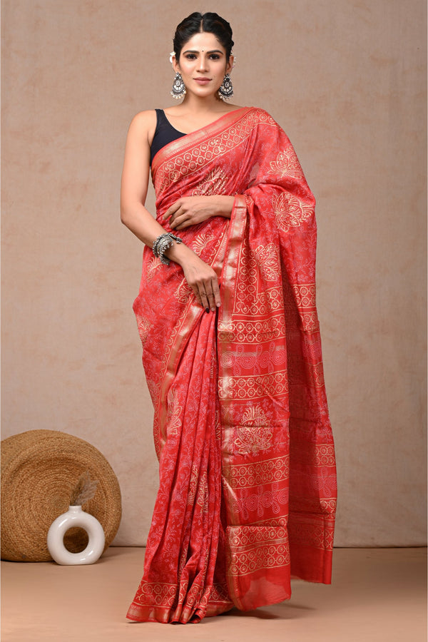 Limited Edition Elegance of Exclusive Maheshwari Silk Sari