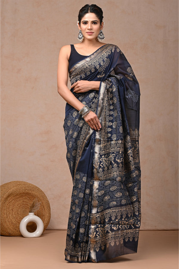 Luxurious Finery of Premium Maheshwari Silk Sari