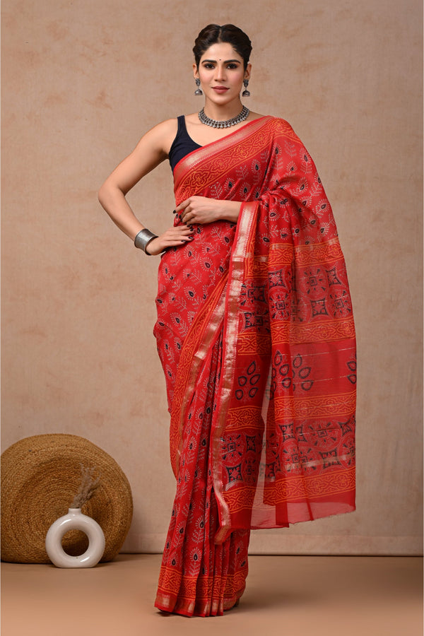 Timeless Ethnicity reflected in Ethnic Maheshwari Silk Sari