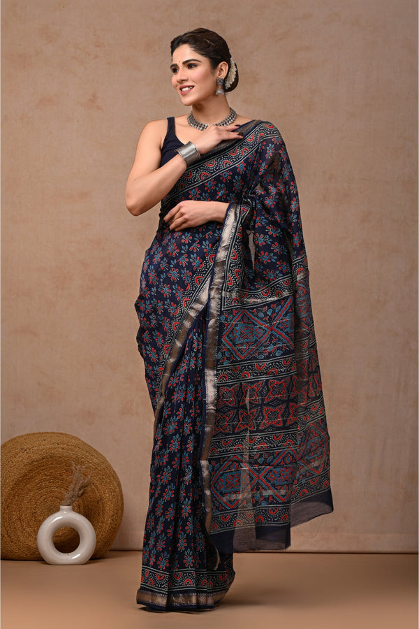 Heritage Weave Delight in Authentic Maheshwari Silk Sari