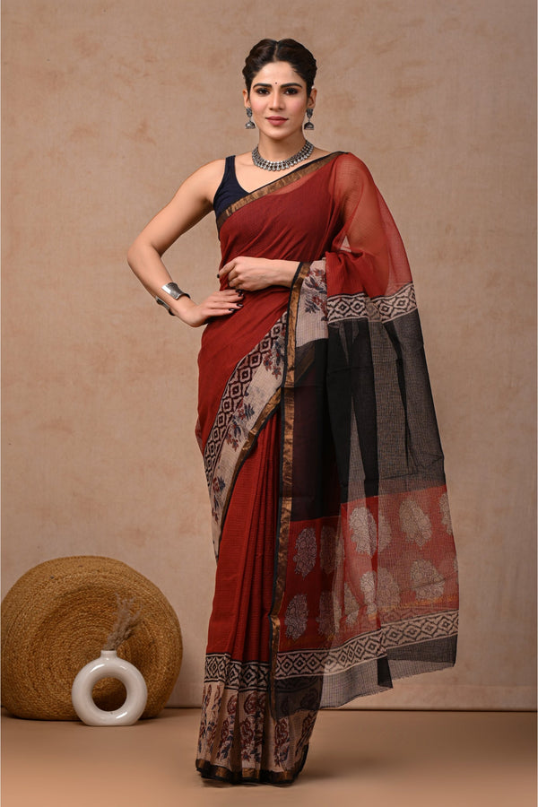 Signature Style Statement of Exclusive Maheshwari Silk Sari