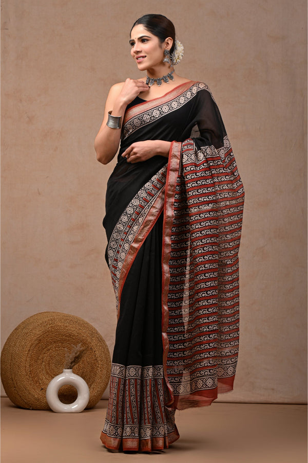 Timeless Tradition Revived in Traditional Maheshwari Silk Sari