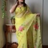 Yellow Floral Saree