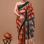 bagru cotton saree by tanviya